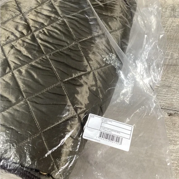 Weekday quilted jacket with contrast collar in dark brown Womens Size L Casual - Picture 10 of 10